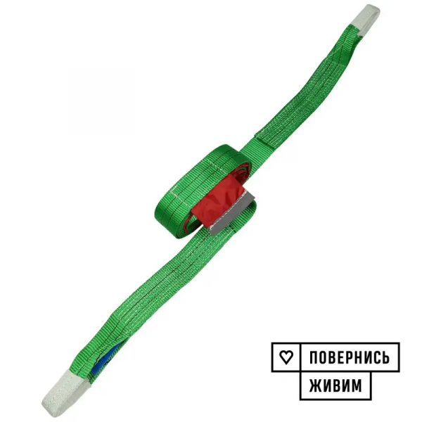 Буксирувальний ремінь Prommetey 3.5 т, 6 м (петля-петля) з мішечком для зберігання