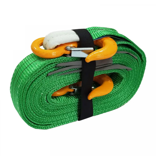 Буксирувальний ремінь Prommetey 10 т, 8 м (гак-гак) з мішечком для зберігання