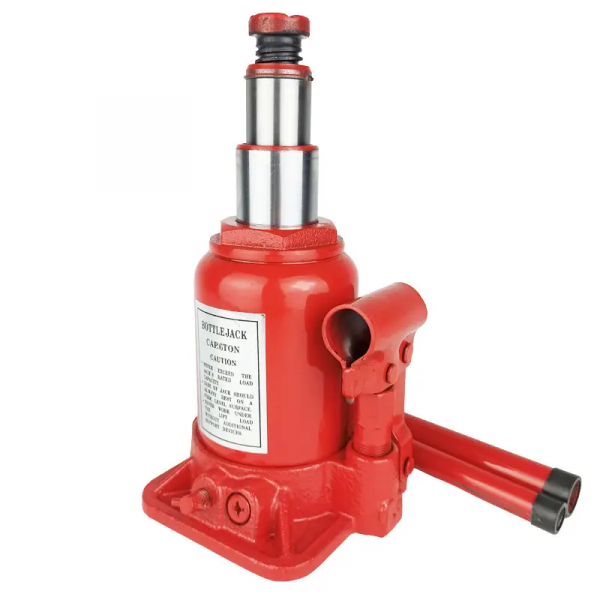 Гідравлічний пляшковий домкрат двоштоковий EDBJ 6 т (04-420041)