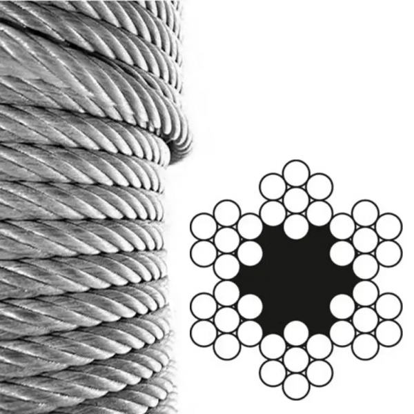 Канат (трос) сталевий ГОСТ 3069-80 5.9 мм (ціна вказана за 1 метр)