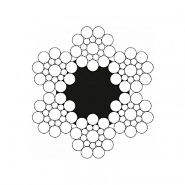Канат (трос) стальной ГОСТ 3077-80 22 мм грузочеловеческий (цена указана за 1 метр)