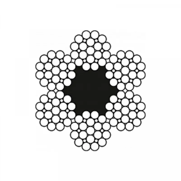 Канат (трос) стальной ГОСТ 7665-80 24 мм (цена указана за 1 метр)