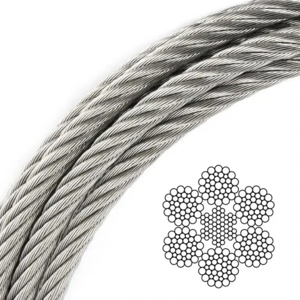 Канат (трос) сталевий ГОСТ 7669-80 10.5 мм (ціна вказана за 1 метр)