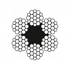 Канат (трос) стальной оцинкованный ГОСТ 2688-80 9.6 мм (цена указана за 1 метр, заказ кратно 10м)