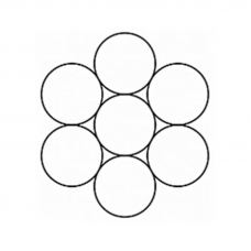Канат (трос) стальной оцинкованный ГОСТ 3062-80 4 мм (цена указана за 1 метр, заказ кратно 10м)
