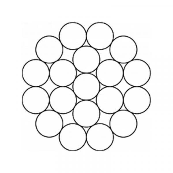 Канат (трос) сталевий оцинкований ГОСТ 3063-80 7.6 мм (ціна вказана за 1 метр, замовлення кратно 10м)