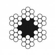Канат (трос) стальной оцинкованный ГОСТ 3069-80 3.3 мм (цена указана за 1 метр, заказ кратно 10м)