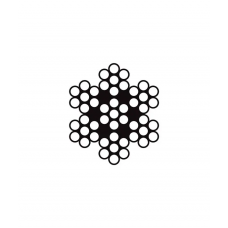 Канат стальной нержавеющий DIN 3055, 7х7 2 мм (цена указана за 1 метр, заказ кратно 10м)