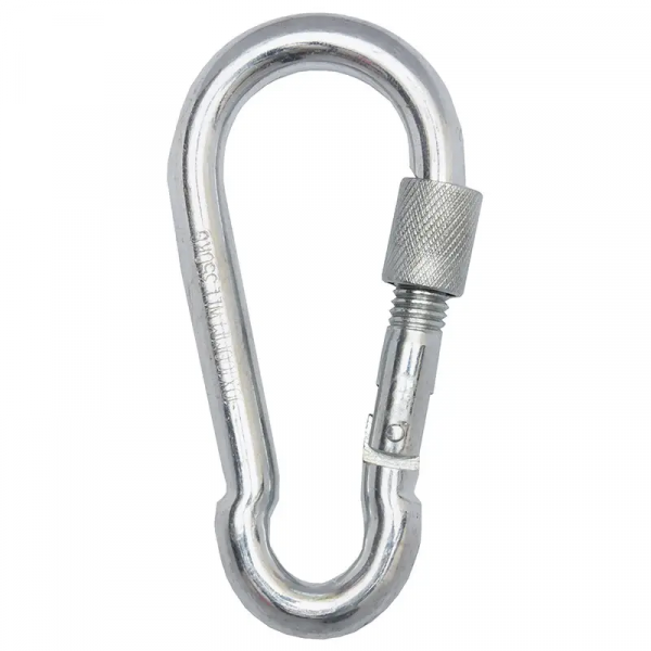 Карабін пожежний з гвинтовим замком DIN 5299D 14 мм