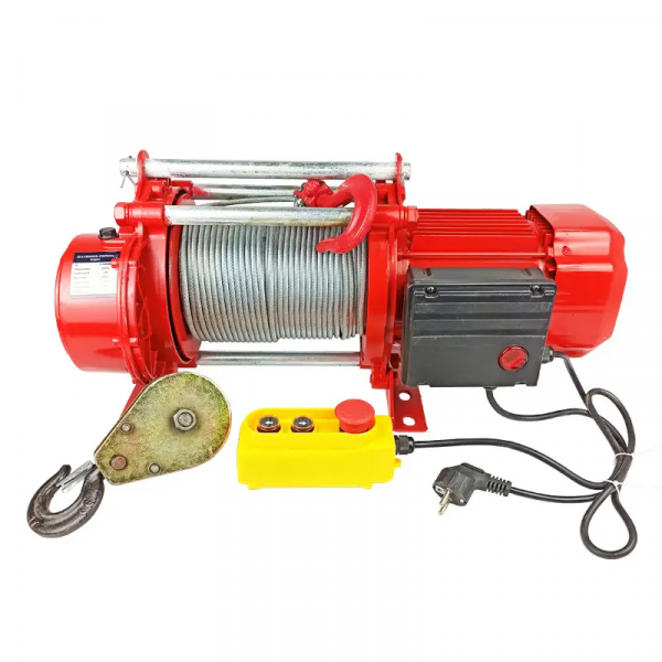 Лебідка електрична канатна KCD 220В POLTEK 0.75/1.5 т, 60 м (04-311018)