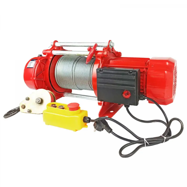 Лебідка електрична канатна KCD 220В POLTEK 0.6/1.2 т, 60 м (04-311017)