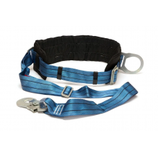 Пояс страхувальний 4ПБ запобіжний безлямковий зі стрічковим стропом і малим карабіном (05-120009)