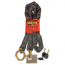 Протиугінний ланцюг (велозамок) Gartex S2 1500x8 мм-003 (з кільцем)