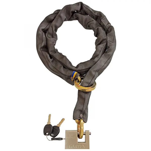 Протиугінний ланцюг (велозамок) Gartex S2 1500x8 мм-003 (з кільцем)