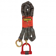 Протиугінний ланцюг (велозамок) Gartex S2 1500x8 мм-004 (з кільцем)