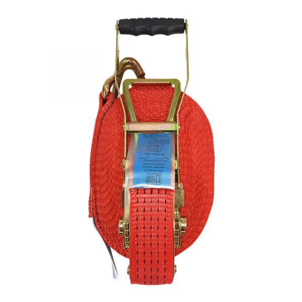 Ремінь стяжний (храповик подовжений) Prommetey PREMIUM 5 т, 8 м