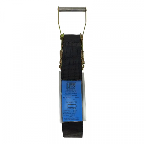 Ремінь стяжний кільцевий Prommetey STANDARD BLACK 5 т, 5 м (чорний)