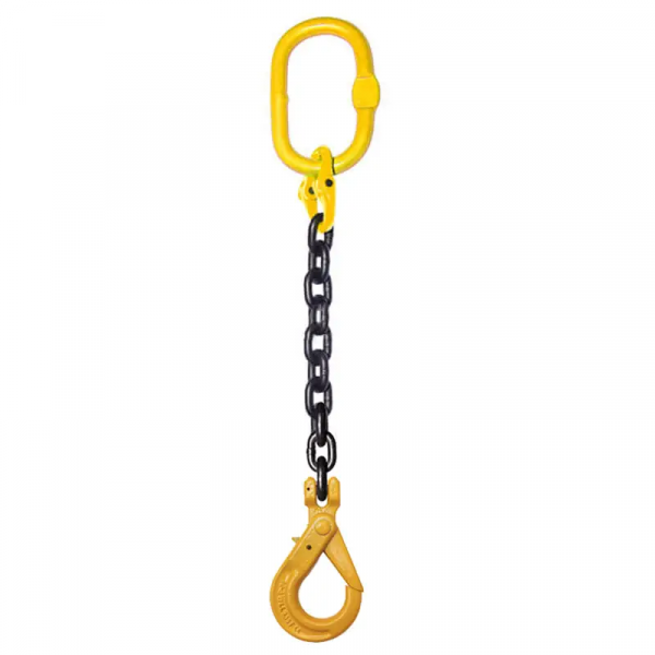 Строп ланцюговий одногілковий Prommetey 1СЛ 12.5 тонн, 5.5 метрів (гак з примусовим закриттям)
